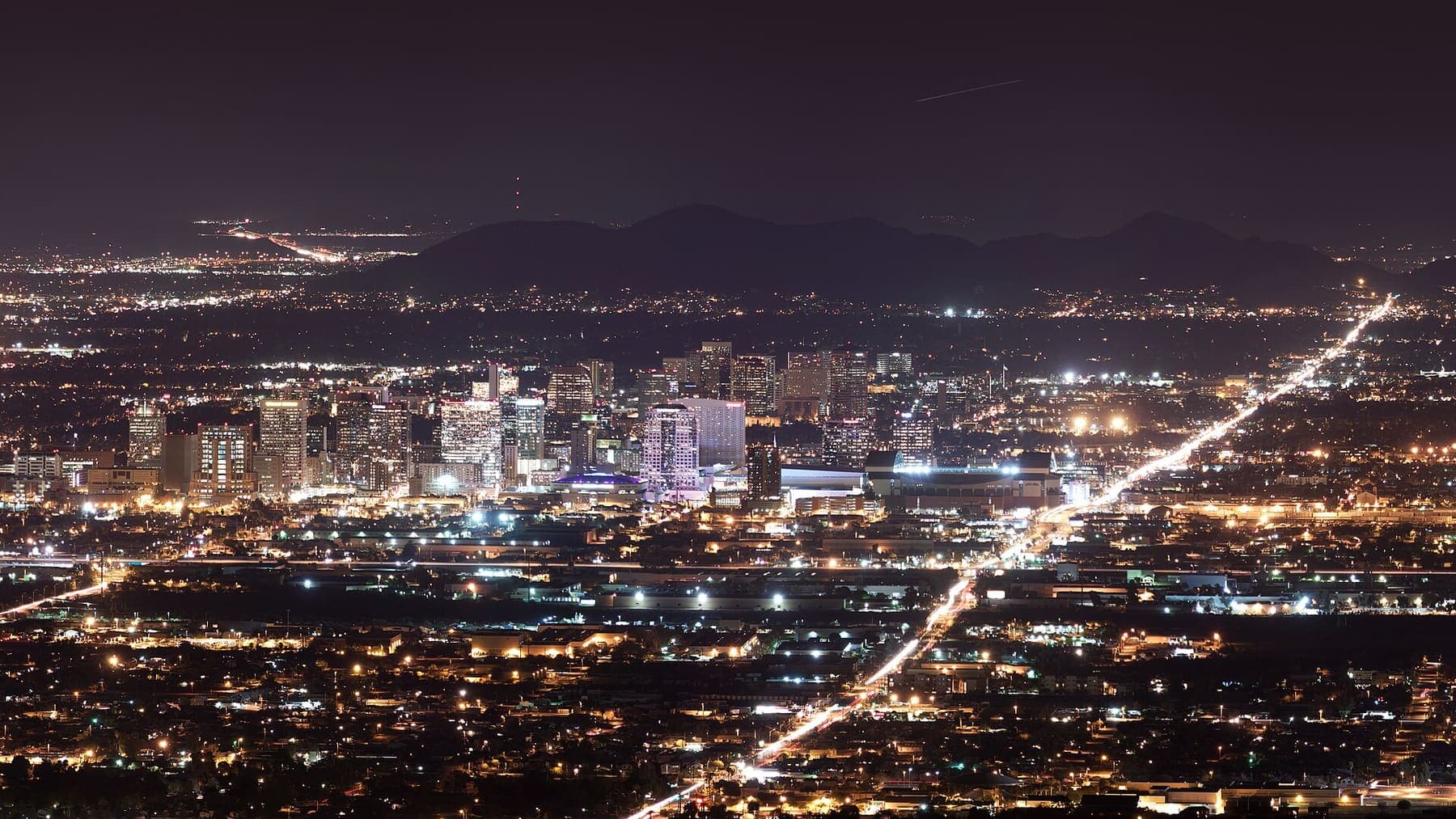 Arizona: Downtown Phoenix Skyline at Night