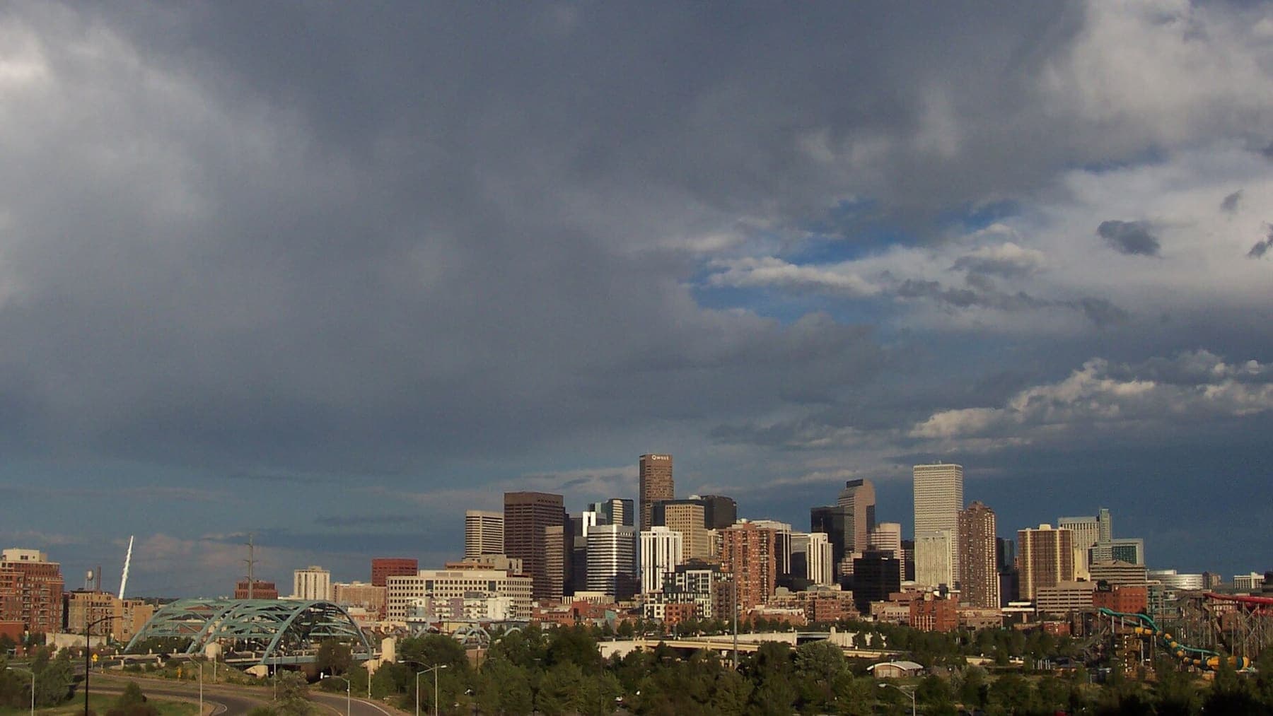 Colorado: Skyline of downtown Denver, Colorado (23 July, 2003)