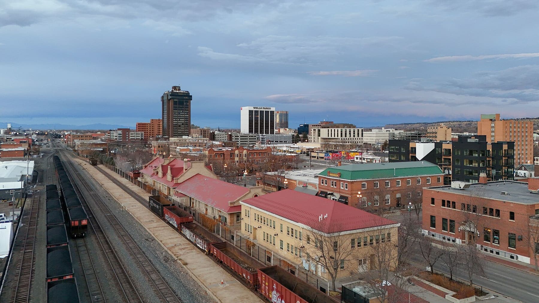 Montana: Billings, Montana skyline from the railyard